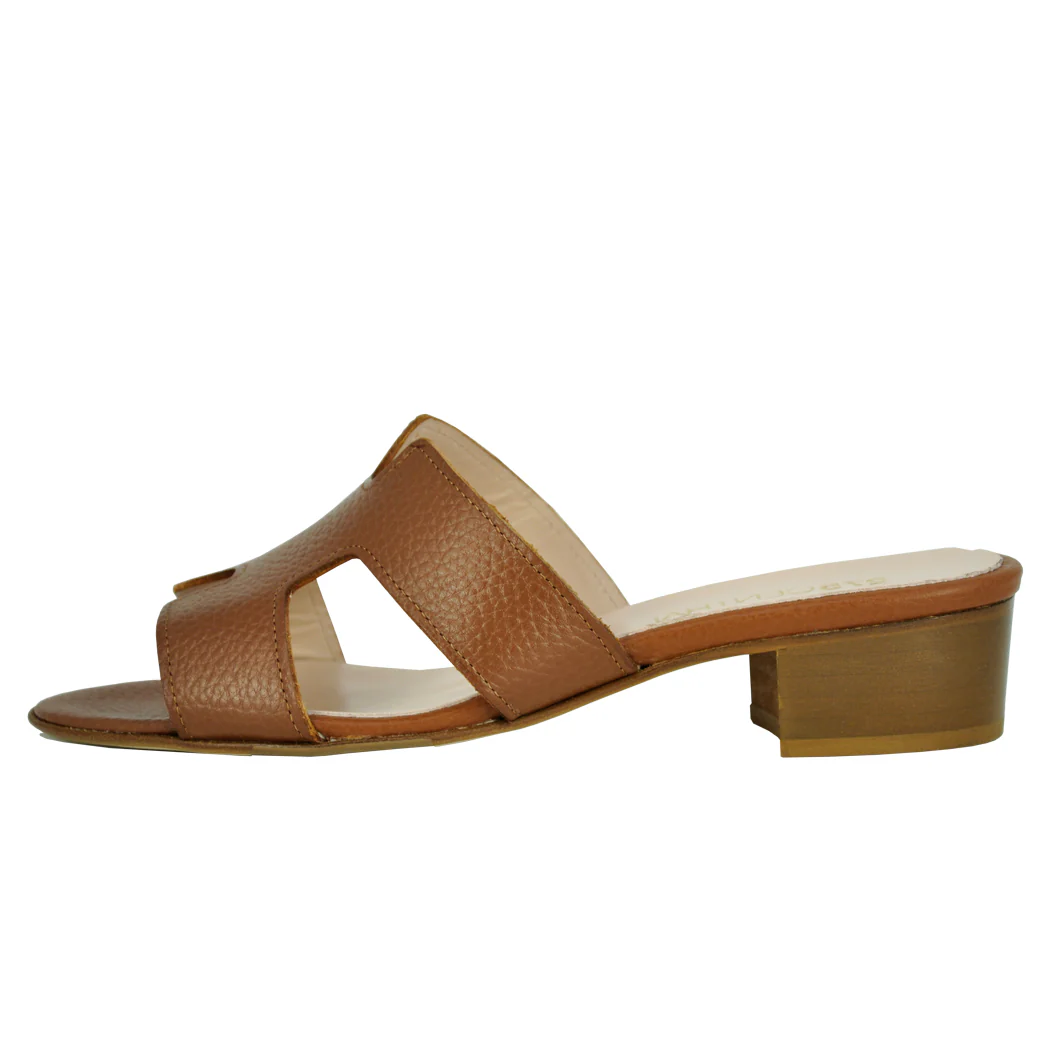 Perri Leather Low Heel Slide - Image 5