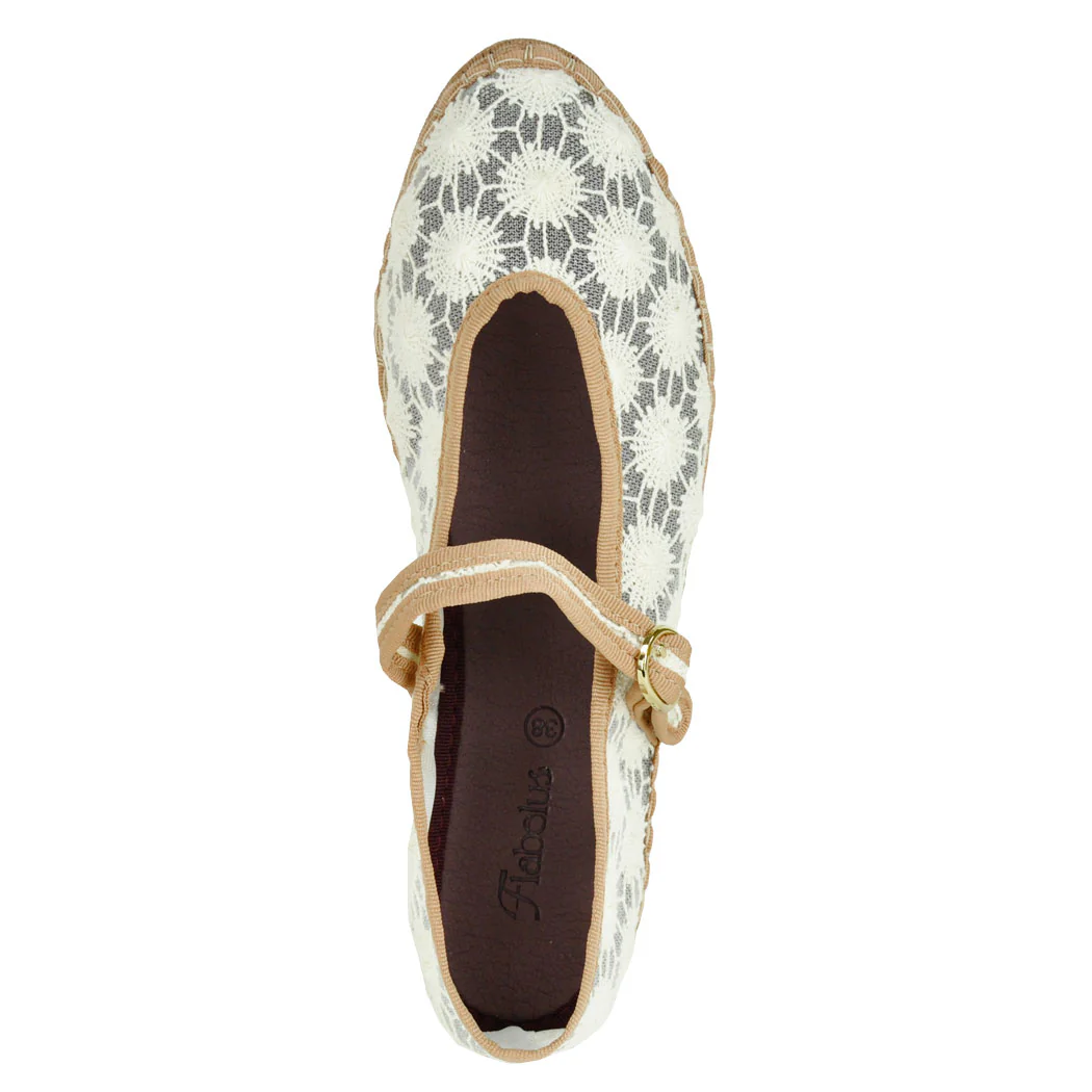 Pierre-Sunflower Mesh Mary Jane Flat - Image 3