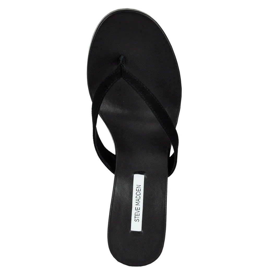 Playing Suede Wedge Thong - Image 3