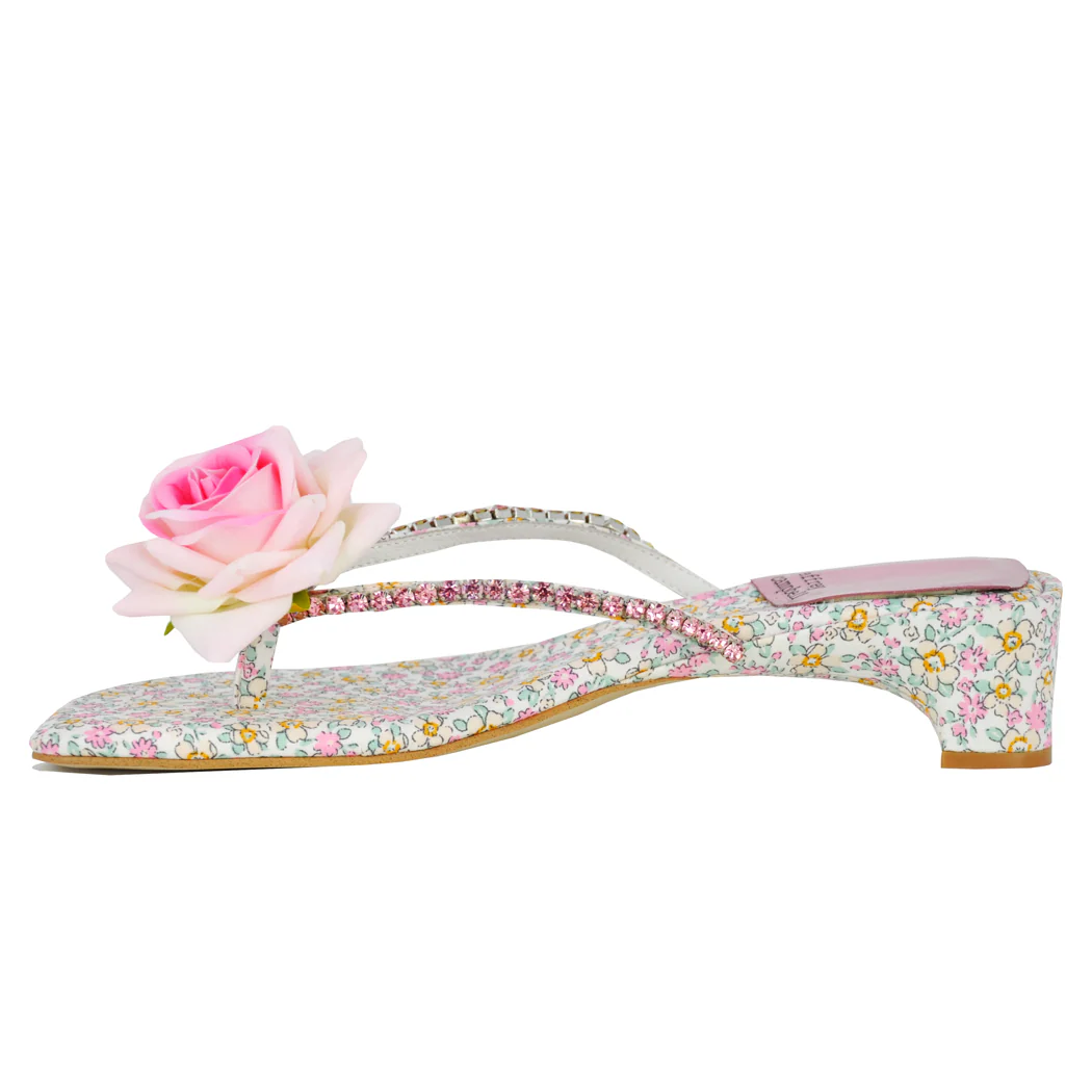 Primrose Multicolor Flower Heel Sandal - Image 4