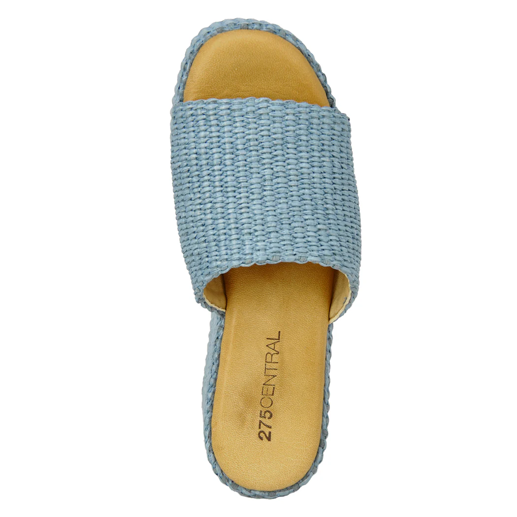 Sienna Raffia Wedge Slide - Image 3