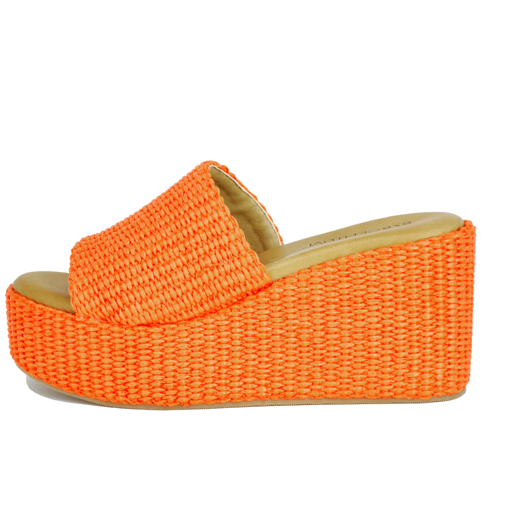 Sienna Raffia Wedge Slide - Image 4