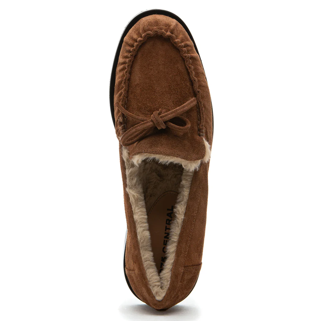 Steph Suede Fur Flat - Image 3