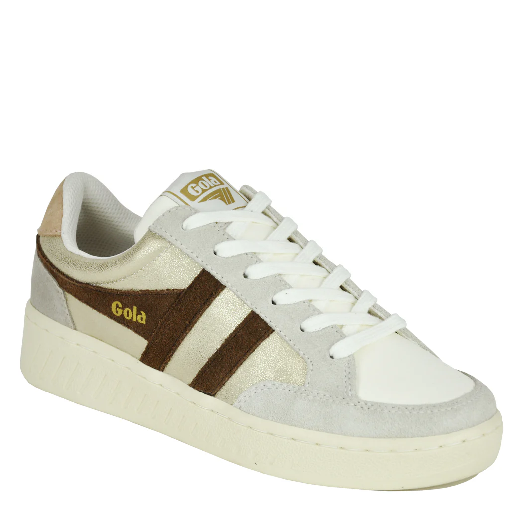 SuperSlamBlaze-YT Gold Dark Brown Sneaker
