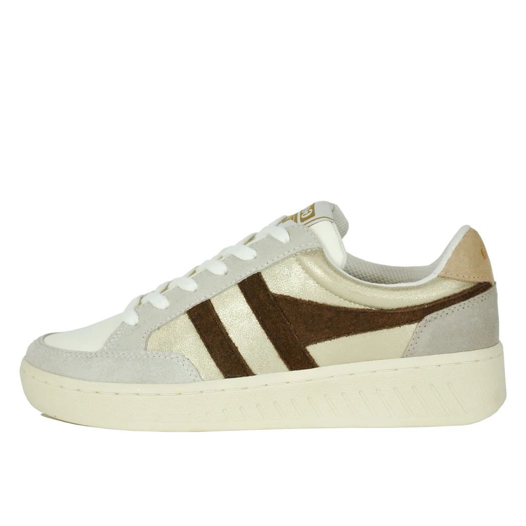SuperSlamBlaze-YT Gold Dark Brown Sneaker - Image 4
