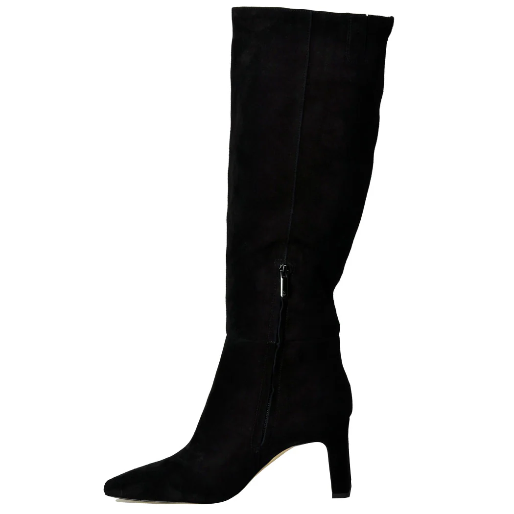 Sylvia Suede Tall Heel Boot - Image 4