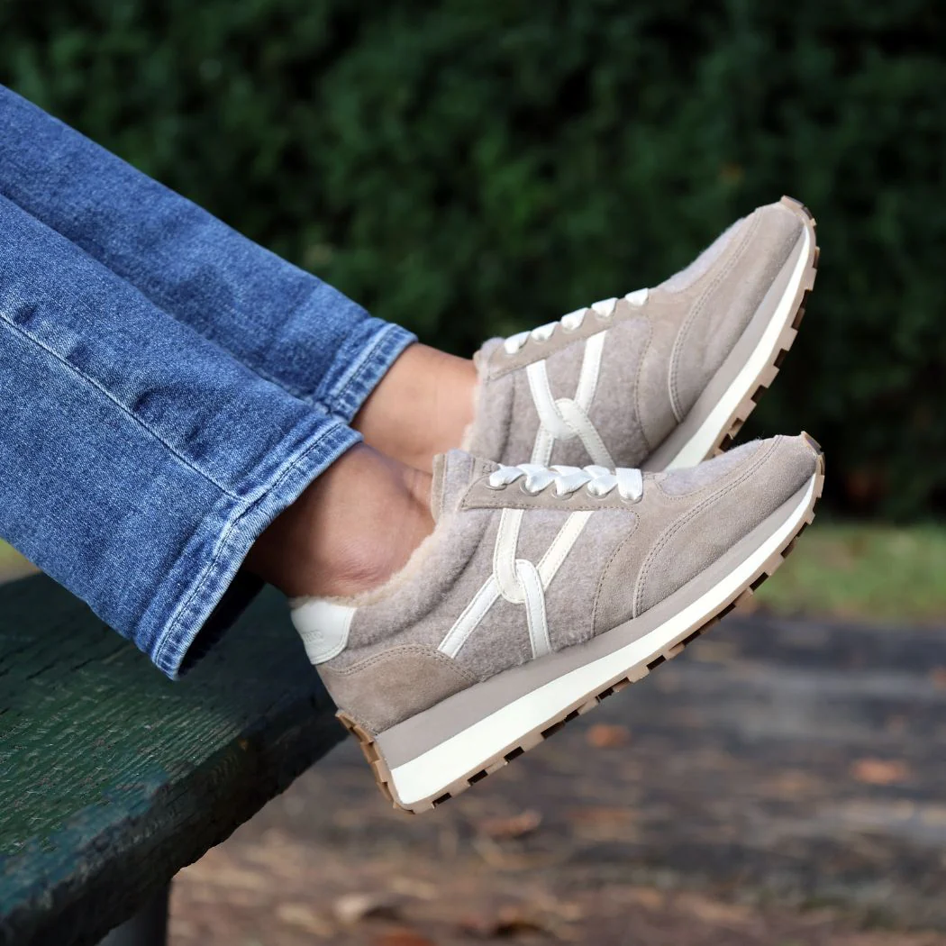 Valentina-3-Fur Shearling Fashion Sneaker - Image 2
