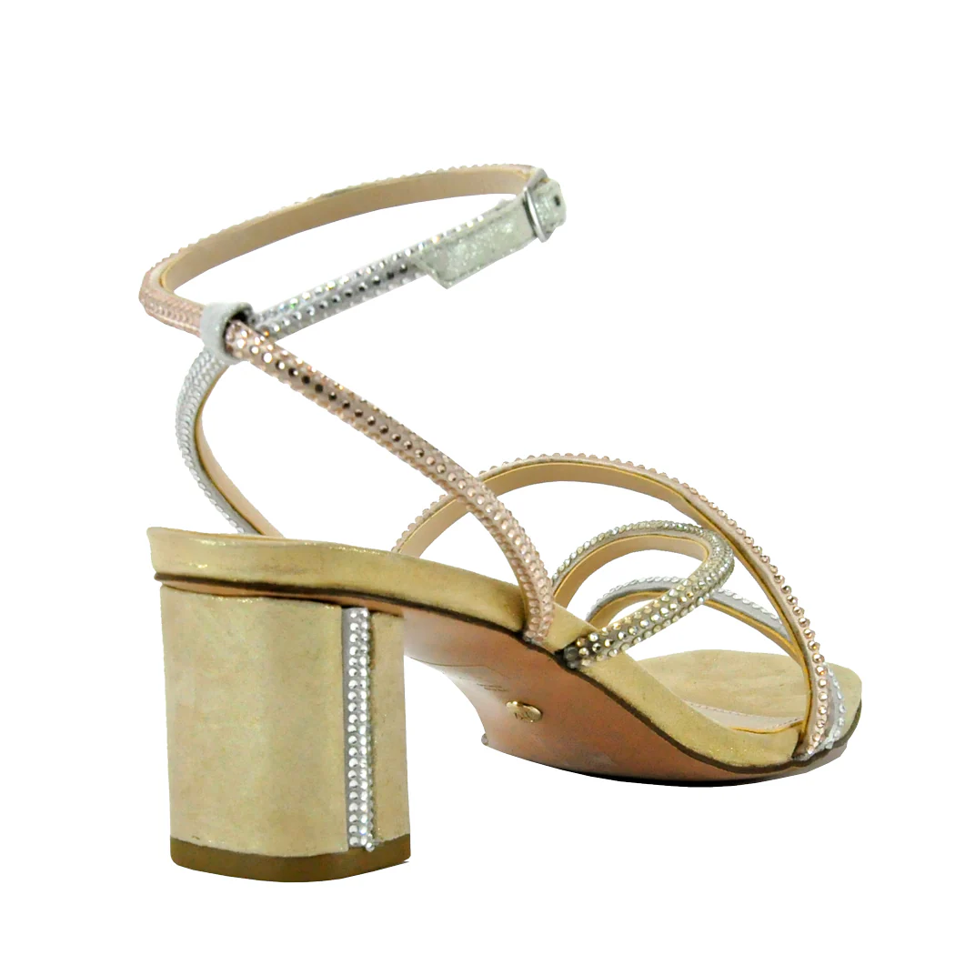 Viena-2 Suede Stone Strappy Sandal - Image 3