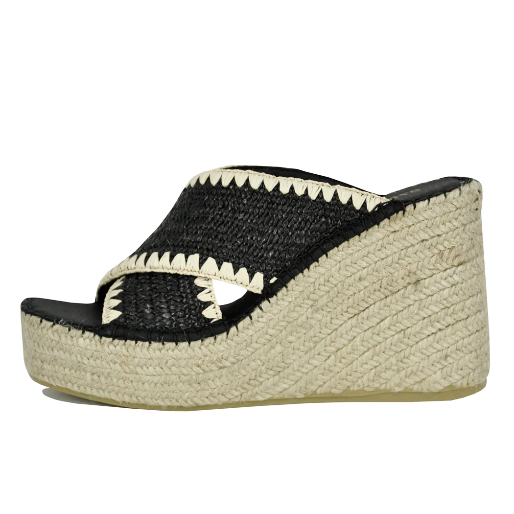 Viola Raffia Espadrille Wedge - Image 4