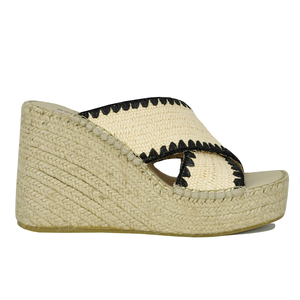 Viola Raffia Espadrille Wedge - Image 3