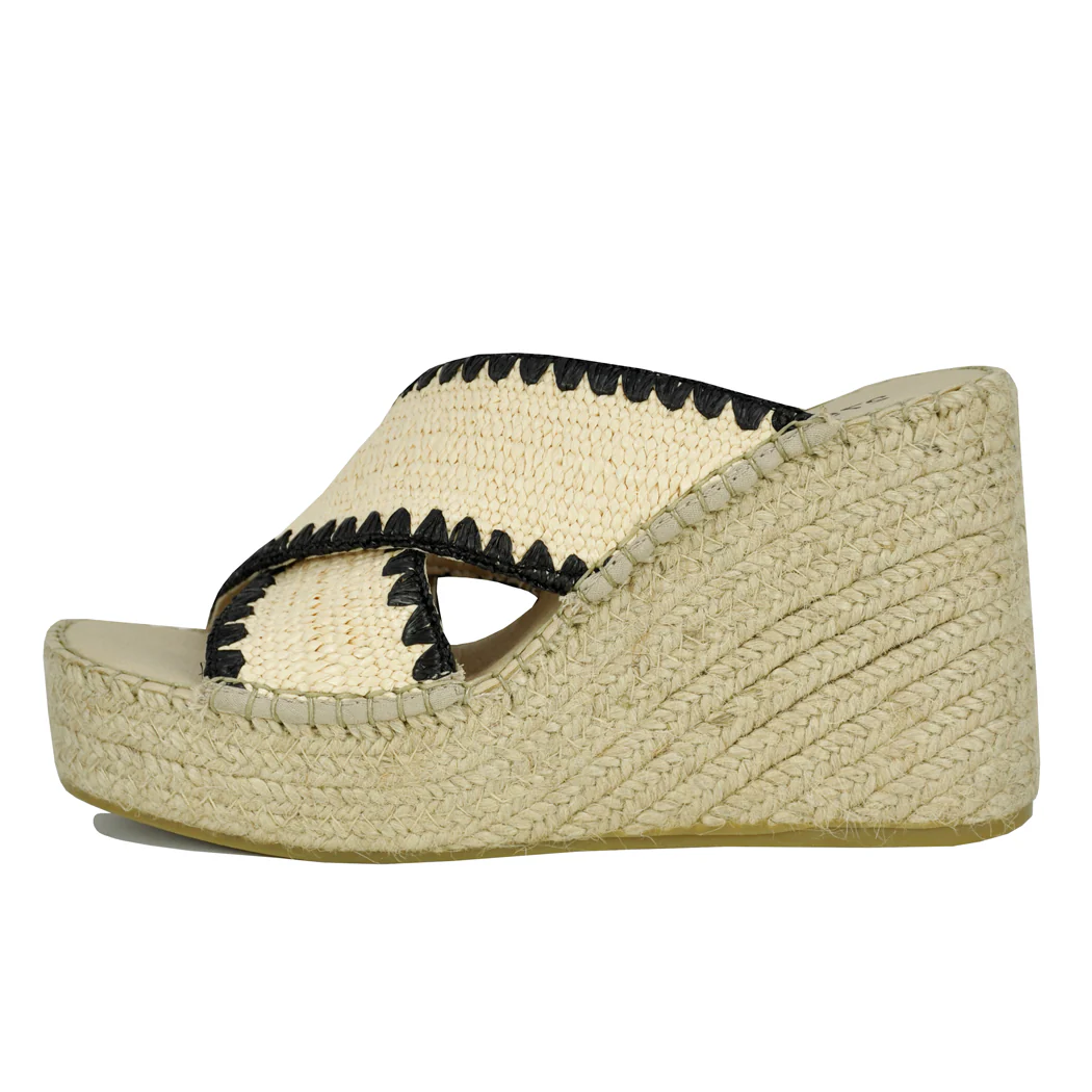 Viola Raffia Espadrille Wedge - Image 5