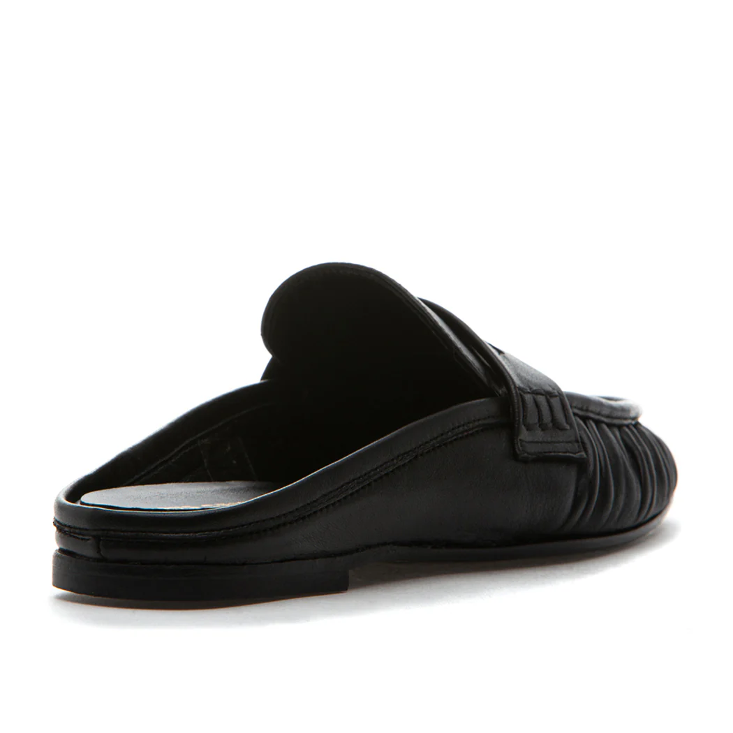 Vivien Leather Flat Mule - Image 4