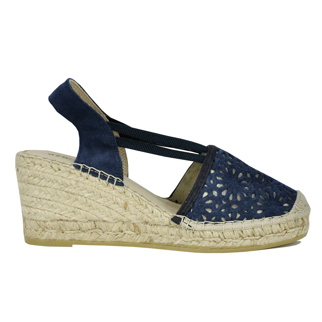 Von Suede Laser Cut Espadrille - Image 2