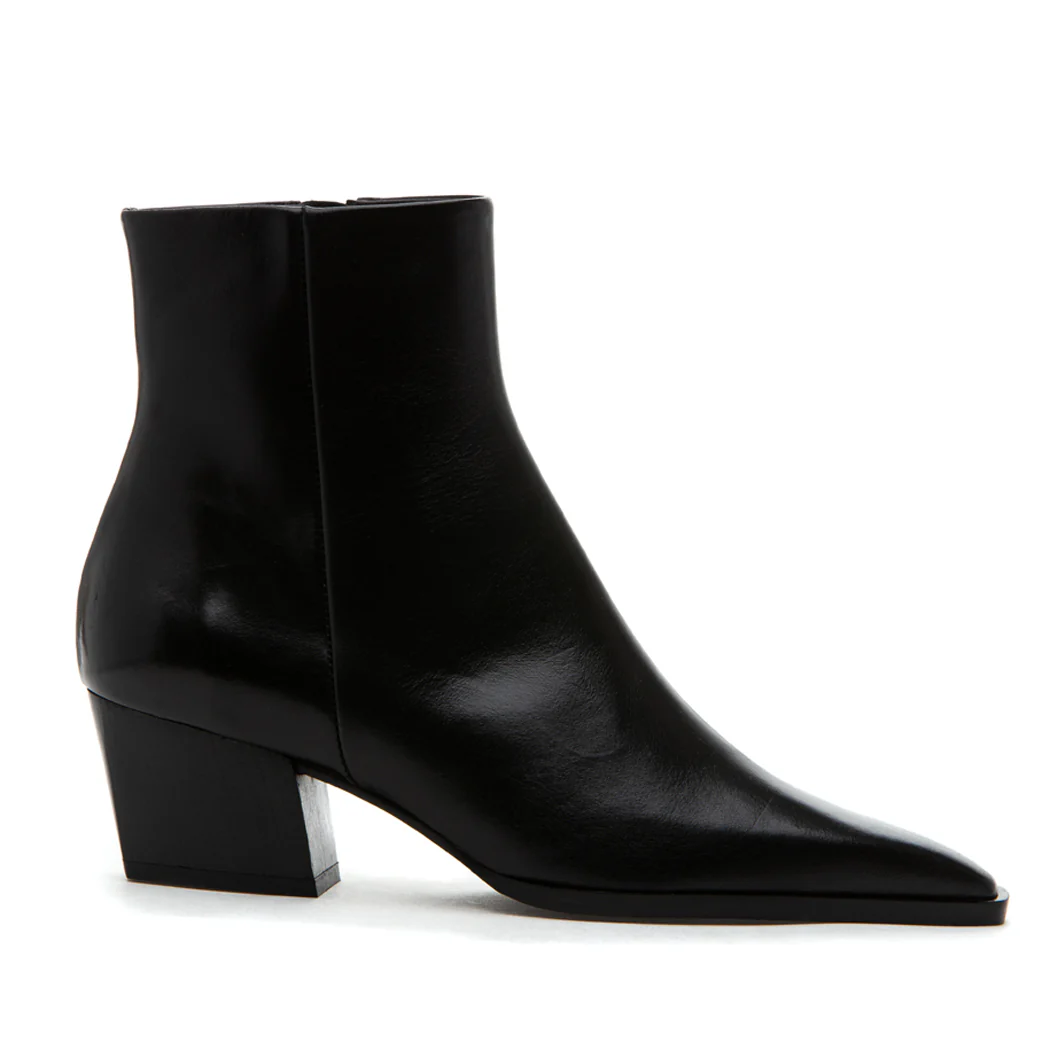 Zev Leather Block Heel Boot - Image 2